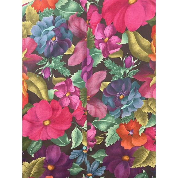 Vintage 80s Vibrant Floral Blazer Jacket Size 14 Boho Cottage Retro Chic - Picture 6 of 6